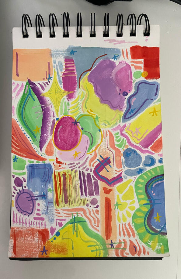 Gouaches sobre papel, 2023.