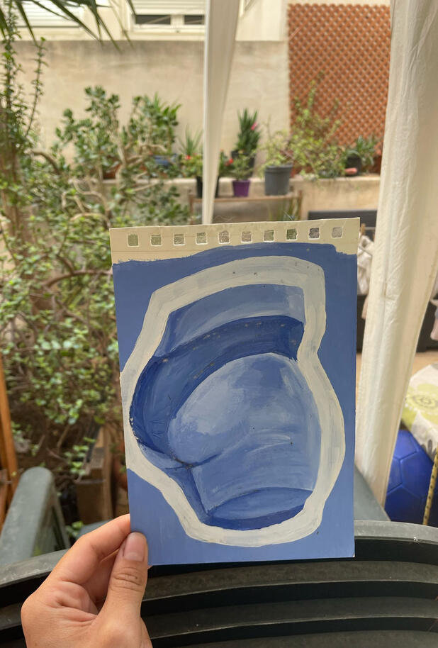 Óleo sobre papel, 2019.